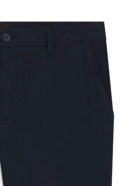 Tapered modern-fit trousers in stretch cotton