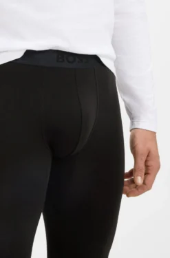 Thermal long johns with logo waistband