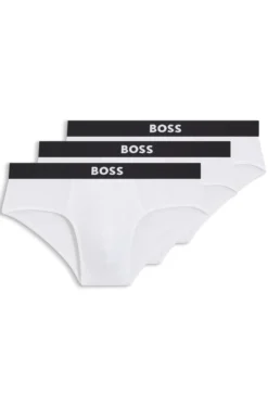 Three-pack low-rise briefs in stretch cotton