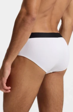 Three-pack low-rise briefs in stretch cotton