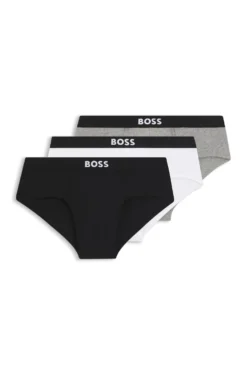 Three-pack low-rise briefs in stretch cotton