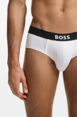 Three-pack low-rise briefs in stretch cotton