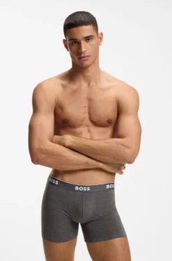 Three-pack of boxer briefs in stretch cotton