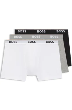 Three-pack of boxer briefs in stretch cotton
