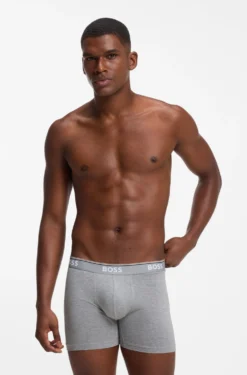 Three-pack of boxer briefs in stretch cotton