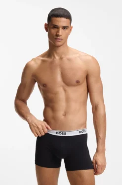 Three-pack of boxer briefs in stretch cotton