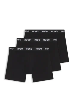 Three-pack of boxer briefs in stretch cotton