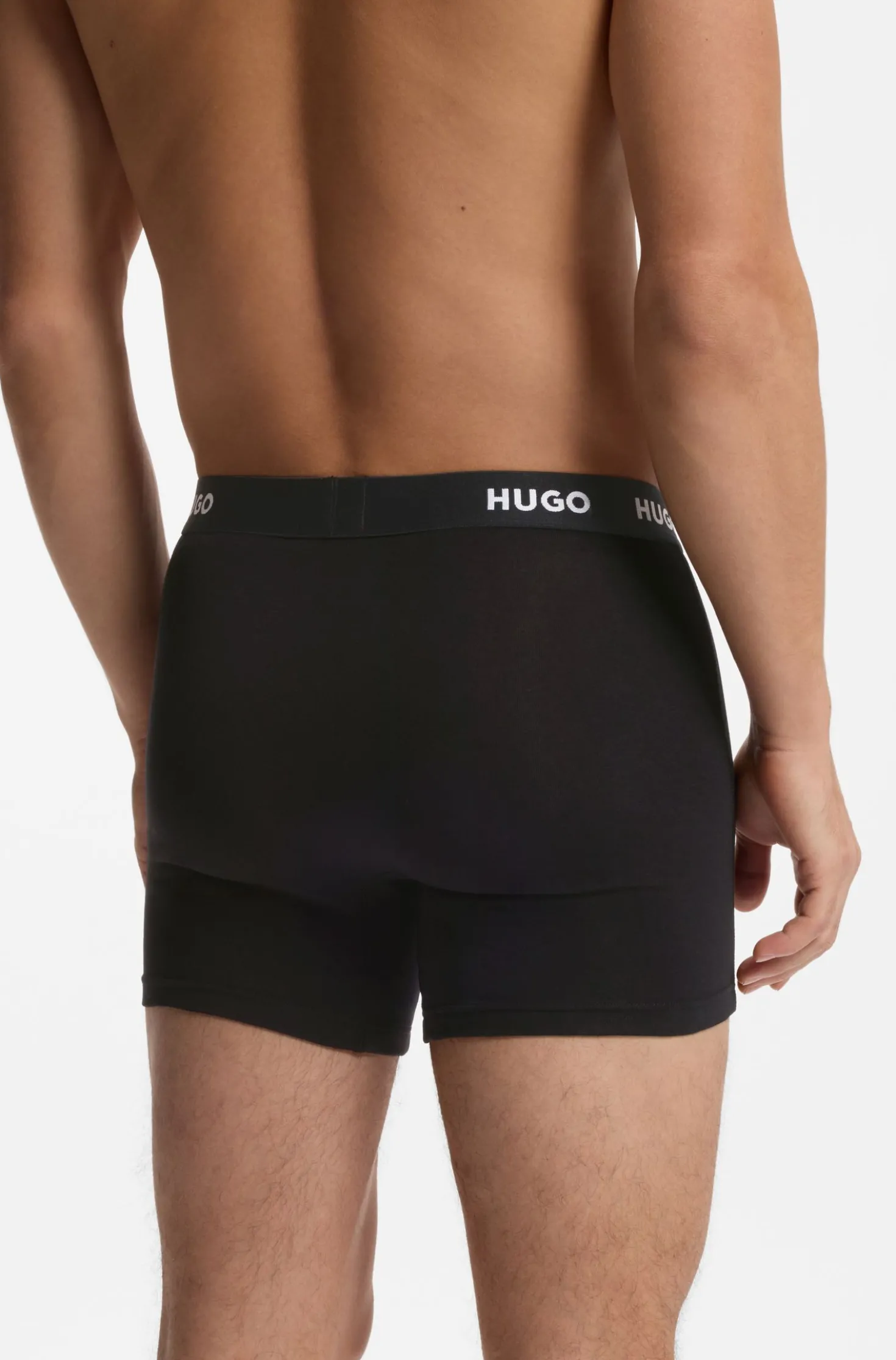Three-pack of boxer briefs in stretch cotton