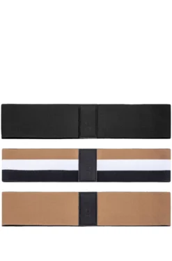 Three-pack of branded resistance bands