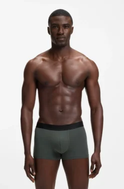 Three-pack of cotton-blend trunks