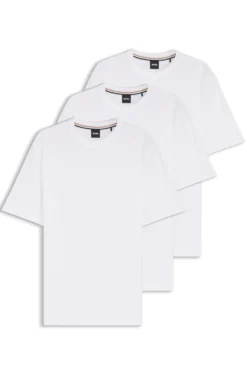 Three-pack of crew-neck T-shirts in cotton
