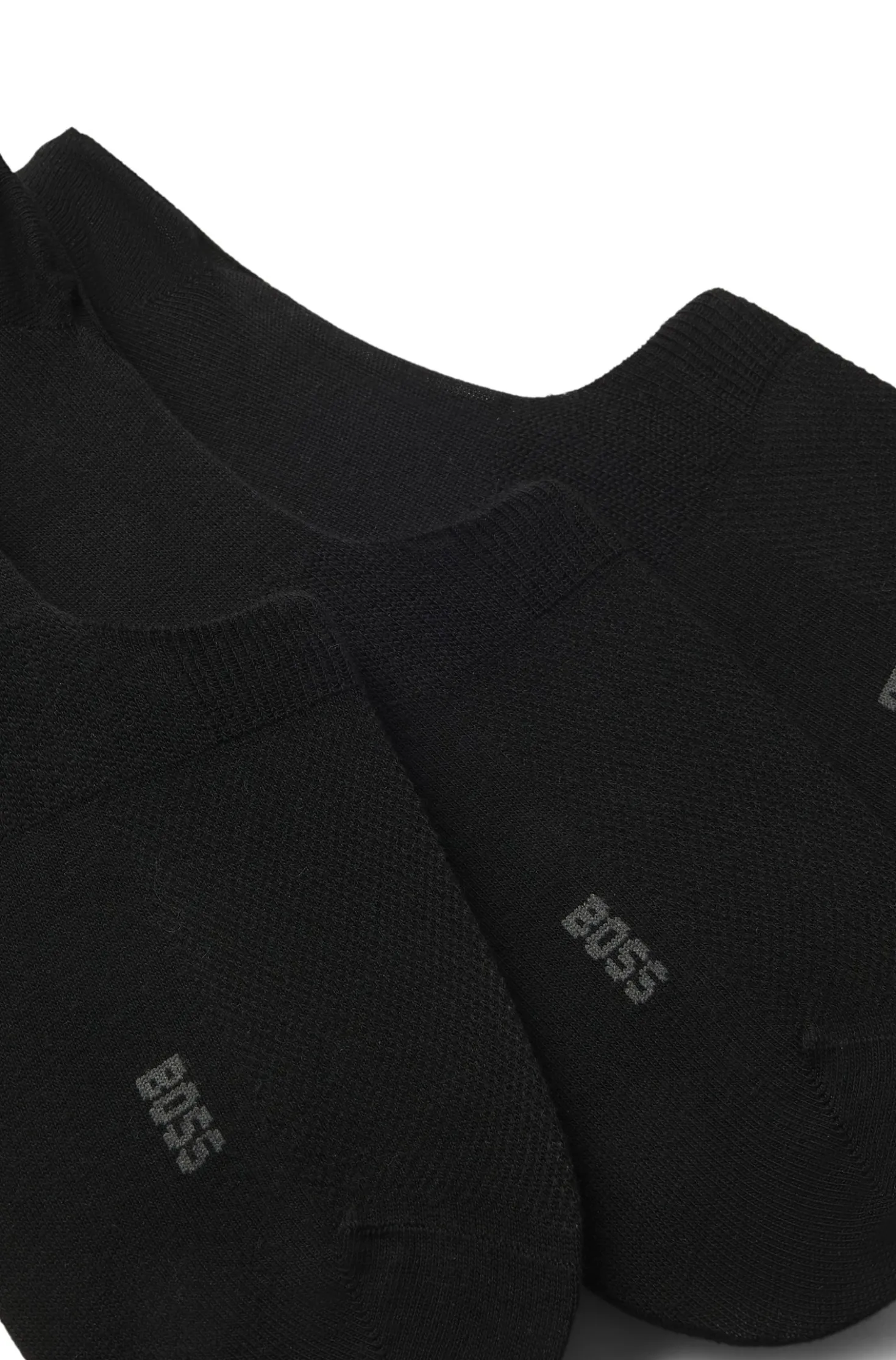 Three-pack of invisible socks in a cotton blend