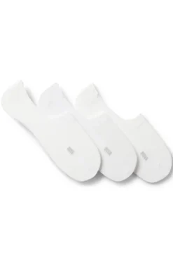 Three-pack of invisible socks in a cotton blend