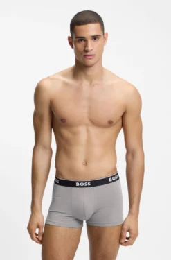 Three-pack of logo-detail trunks in stretch cotton