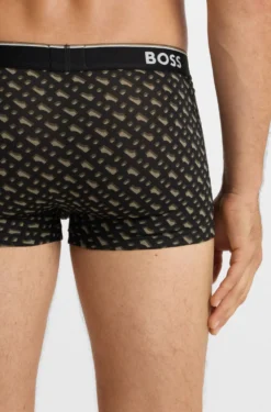 Three-pack of logo-detail trunks in stretch cotton