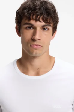 Three-pack of logo-embroidered T-shirts in cotton
