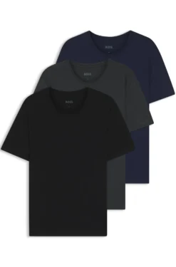 Three-pack of logo-embroidered T-shirts in cotton
