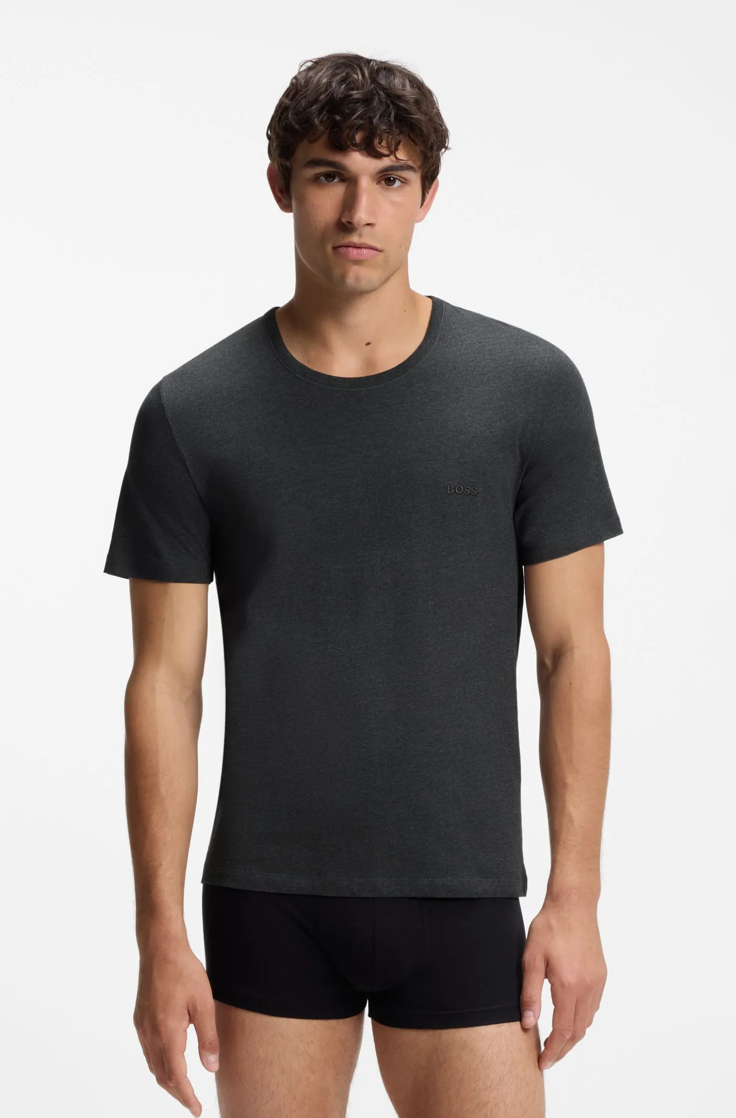Three-pack of logo-embroidered T-shirts in cotton