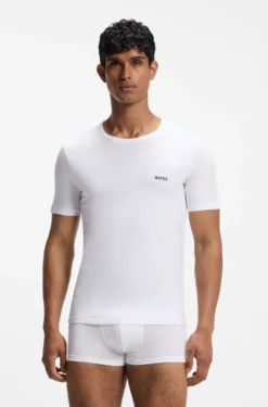 Three-pack of logo-embroidered T-shirts in cotton