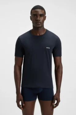 Three-pack of logo-embroidered T-shirts in cotton