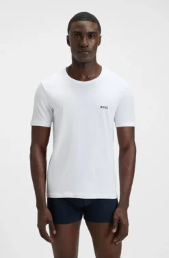 Three-pack of logo-embroidered T-shirts in cotton