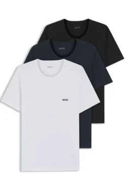 Three-pack of logo-embroidered T-shirts in cotton