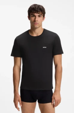Three-pack of logo-embroidered T-shirts in cotton