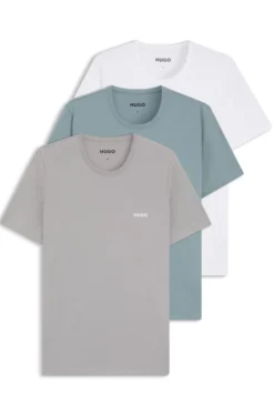 Three-pack of logo-print underwear T-shirts in cotton