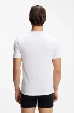 Three-pack of logo-print underwear T-shirts in cotton