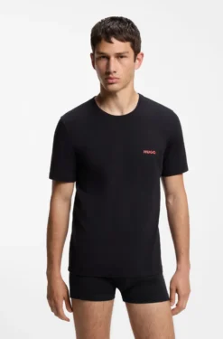 Three-pack of logo-print underwear T-shirts in cotton