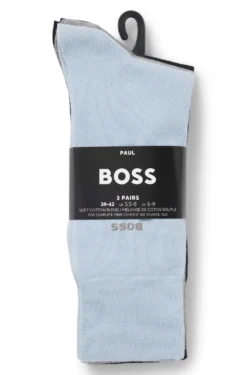 Three-pack of regular-length socks in stretch fabric