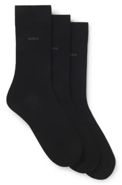 Three-pack of regular-length socks in stretch fabric