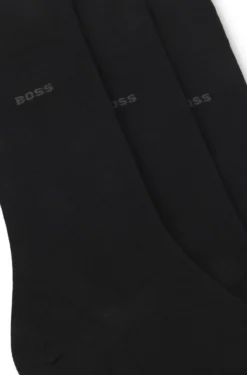 Three-pack of regular-length socks in stretch fabric