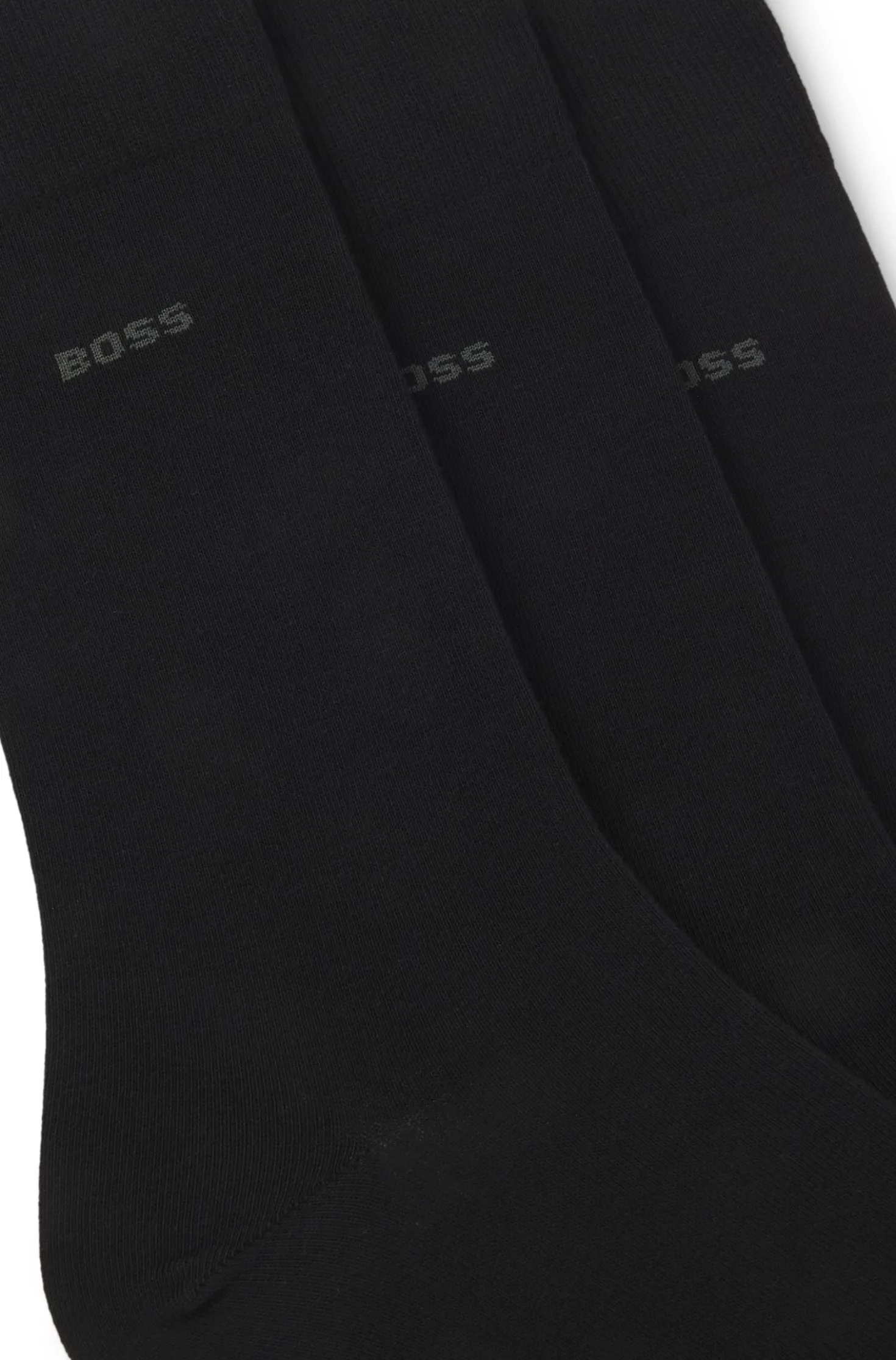 Three-pack of regular-length socks in stretch fabric