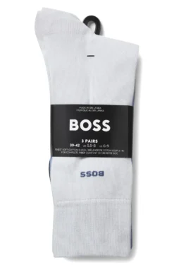 Three-pack of regular-length socks in stretch fabric