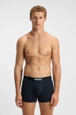 Three-pack of stretch-cotton boxer briefs