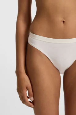 Three-pack of stretch-cotton briefs with logo waistbands