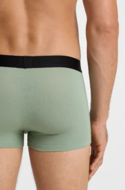Three-pack of stretch-cotton trunks with logo waistbands