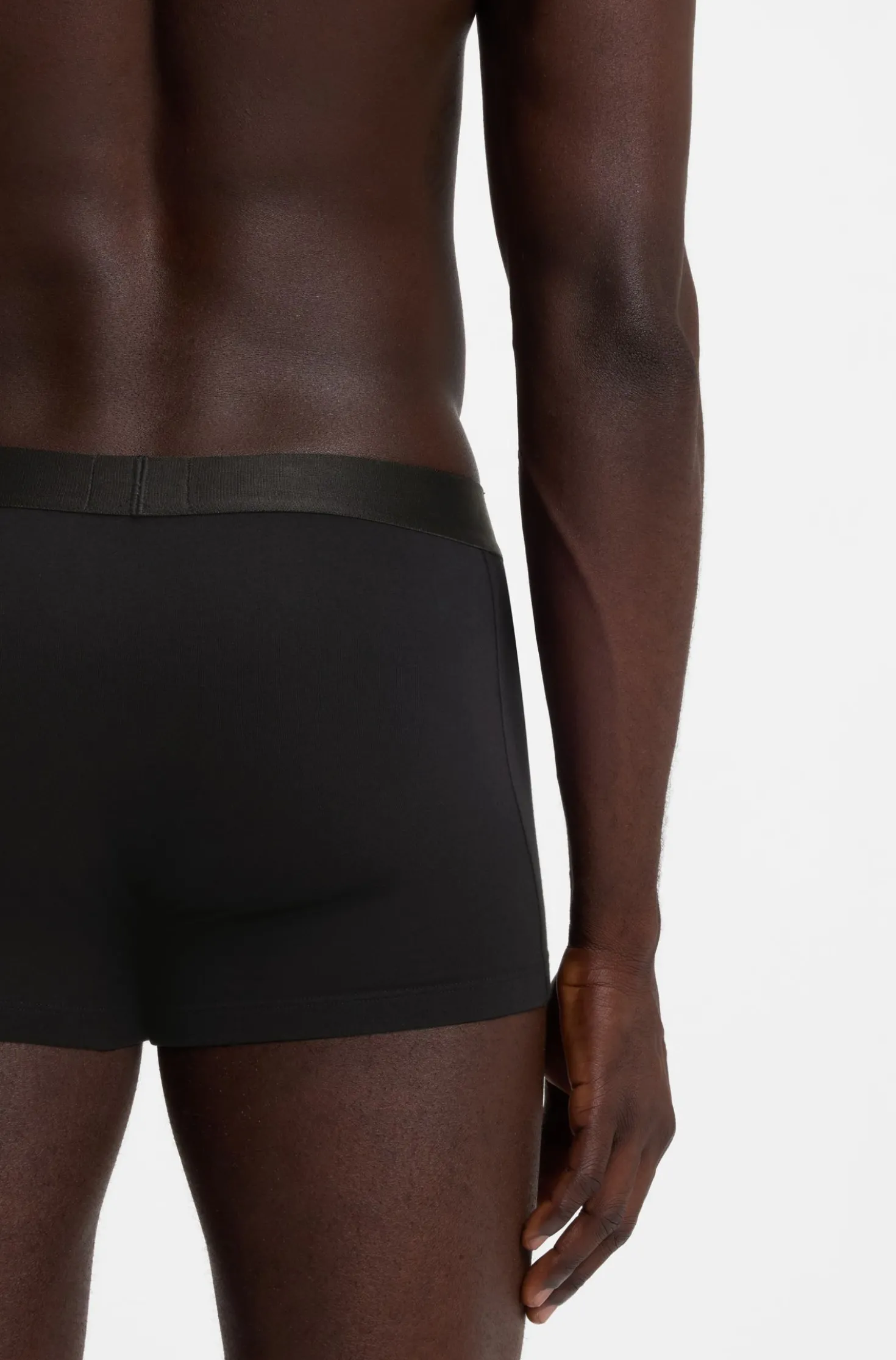 Three-pack of stretch-cotton trunks with logo waistbands