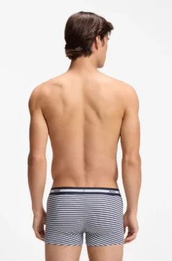 Three-pack of trunks in stretch cotton
