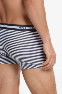 Three-pack of trunks in stretch cotton