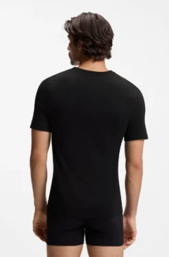 Three-pack of V-neck underwear T-shirts in cotton