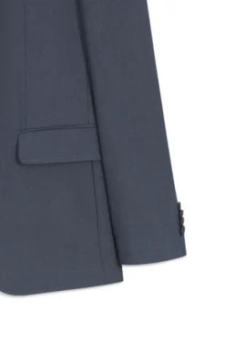 Three-piece slim-fit suit with zip-up waistcoat