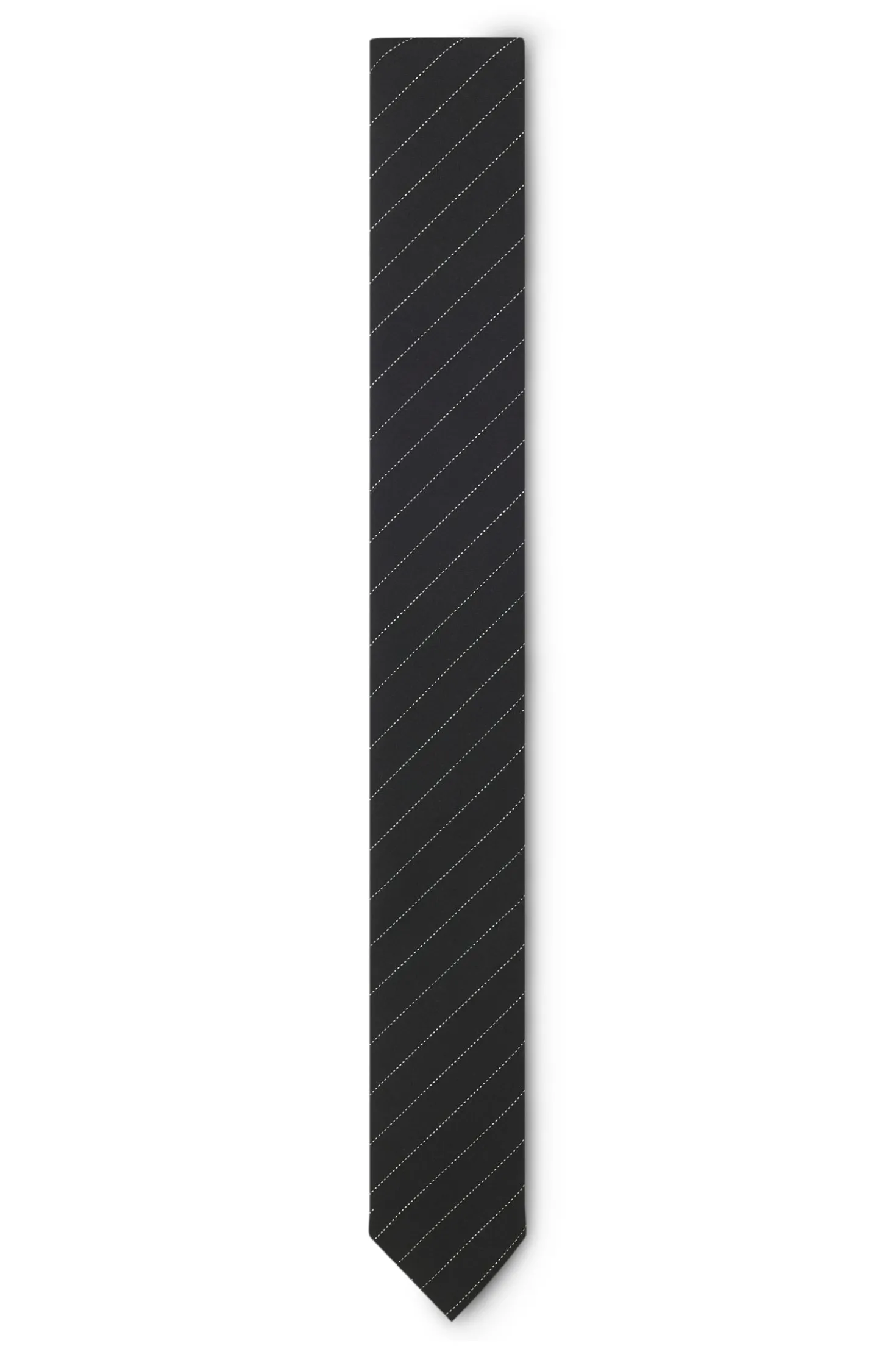Tie with diagonal stripe