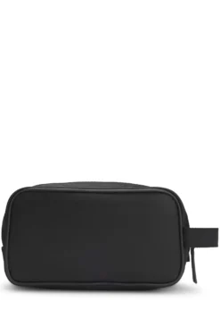 Toiletry case in structured twill with logo