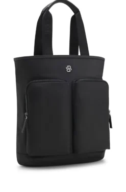 Tote backpack with Double B monogram trim