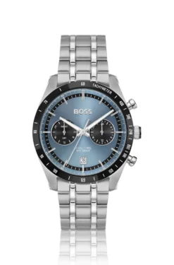 TOURMASTER Blue-dial watch with multi-link bracelet