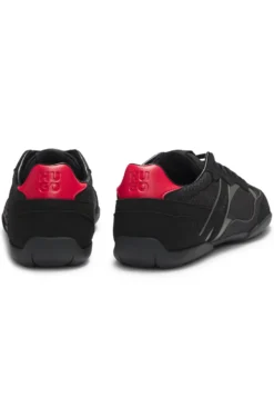 Trainers in mesh and faux suede