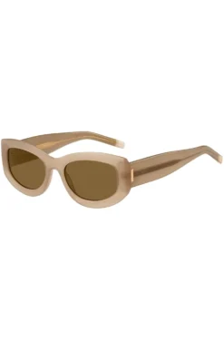 Translucent-acetate sunglasses with logo details