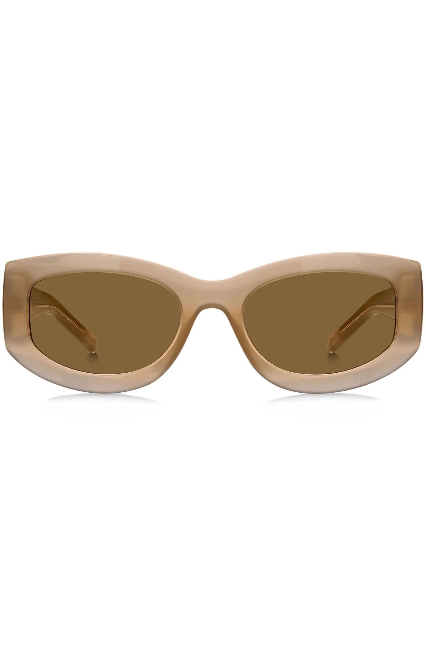 Translucent-acetate sunglasses with logo details